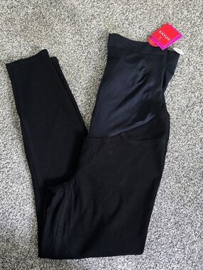 Spanx Maternity Mama Black Jean-ish Leggings Size Large